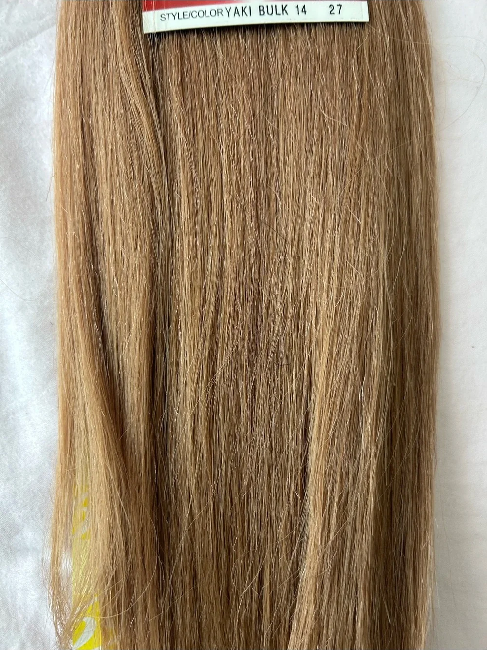 14 inch Yaki Bulk Hair 100% Human Hair Color 27 by Harmony Hair Collection